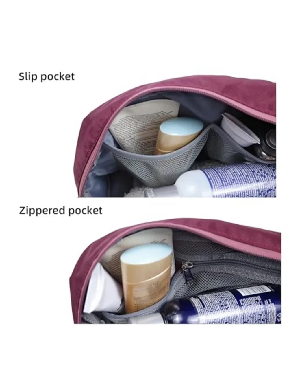 Large Travel Toiletry Bag Women Waterproof Wet Dry Makeup Cosmetic Organizer 8L